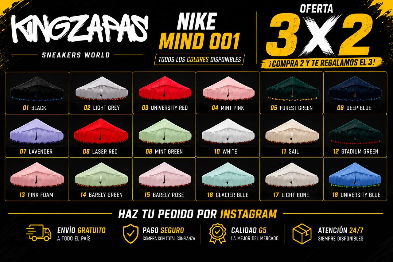 3x2 en modelos MIND 001 — Compra 2 y te regalamos el 3